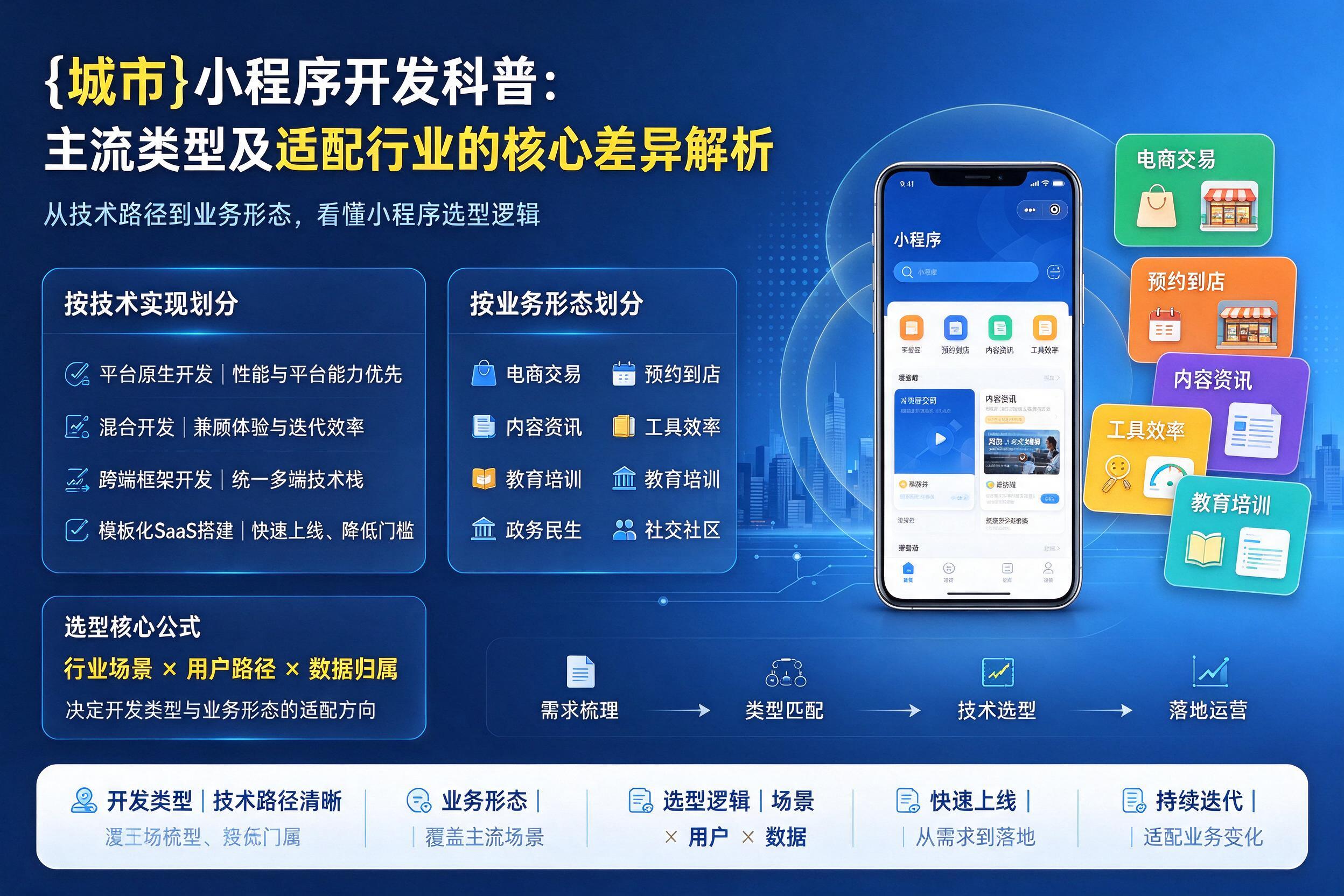 三沙小程序开发科普：主流类型及适配行业的核心差异解析
